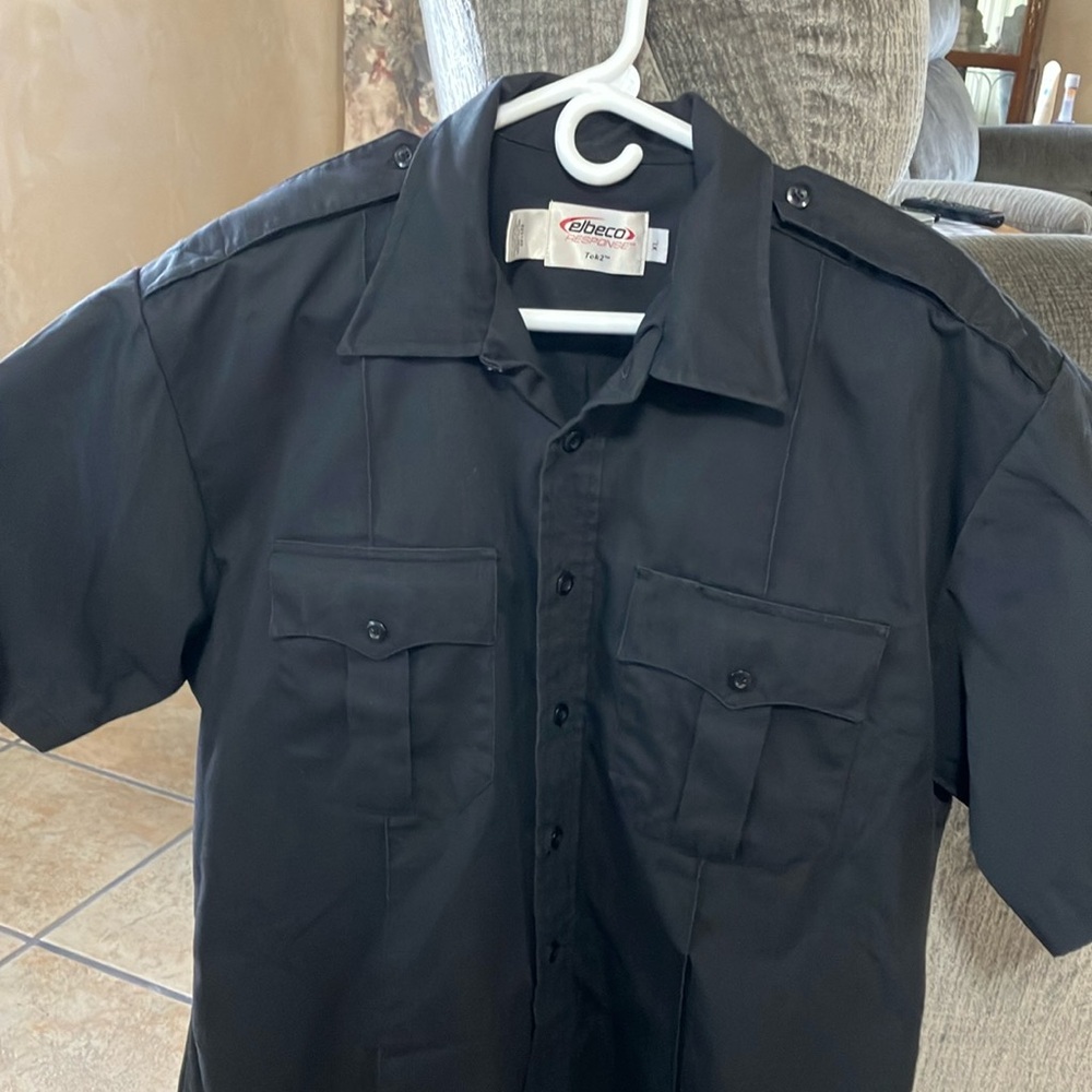 ELBECO RESPONSE TEK2 BLACK UNIFORM SHIRT MENS XL